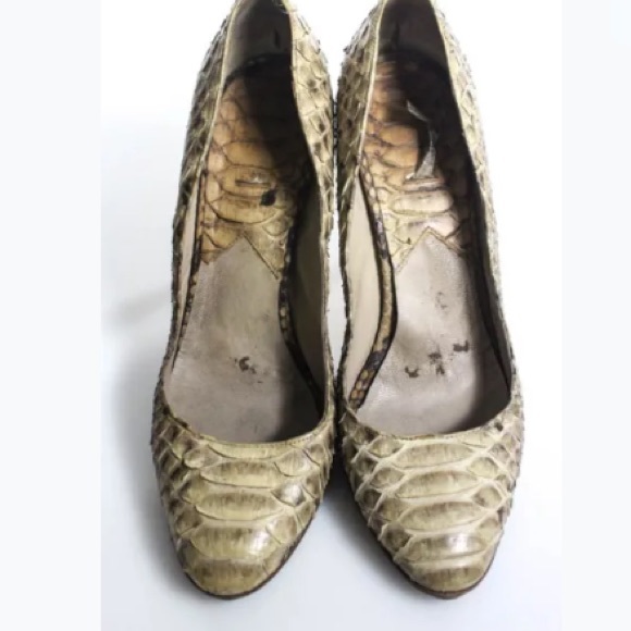 100% AUTHINTIC Python Vintage heels. SIZE 10 - Picture 7 of 8